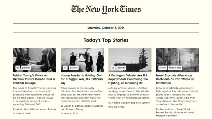 The New York Times News App